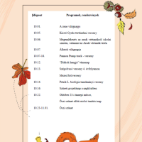 A 2026/27-es tanév programjai